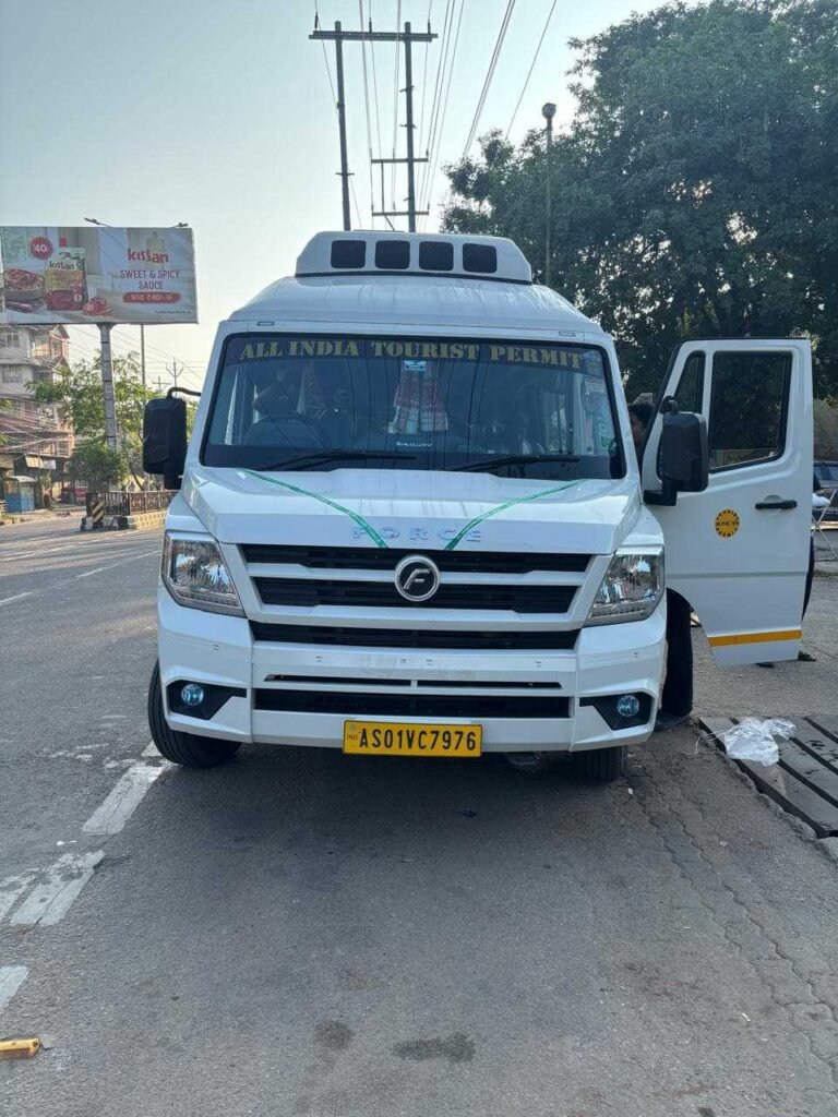 Tour vehicle photographed during a journey