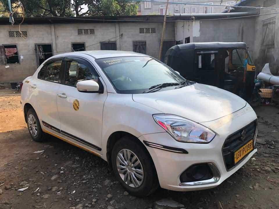 Tour vehicle photographed during a journey